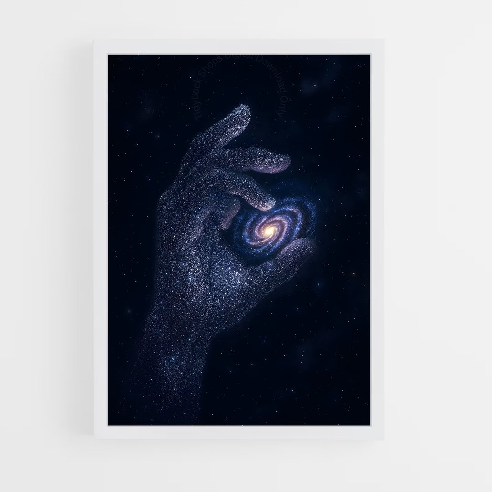 Poster Galaxie entre les Doigts (vue 3)